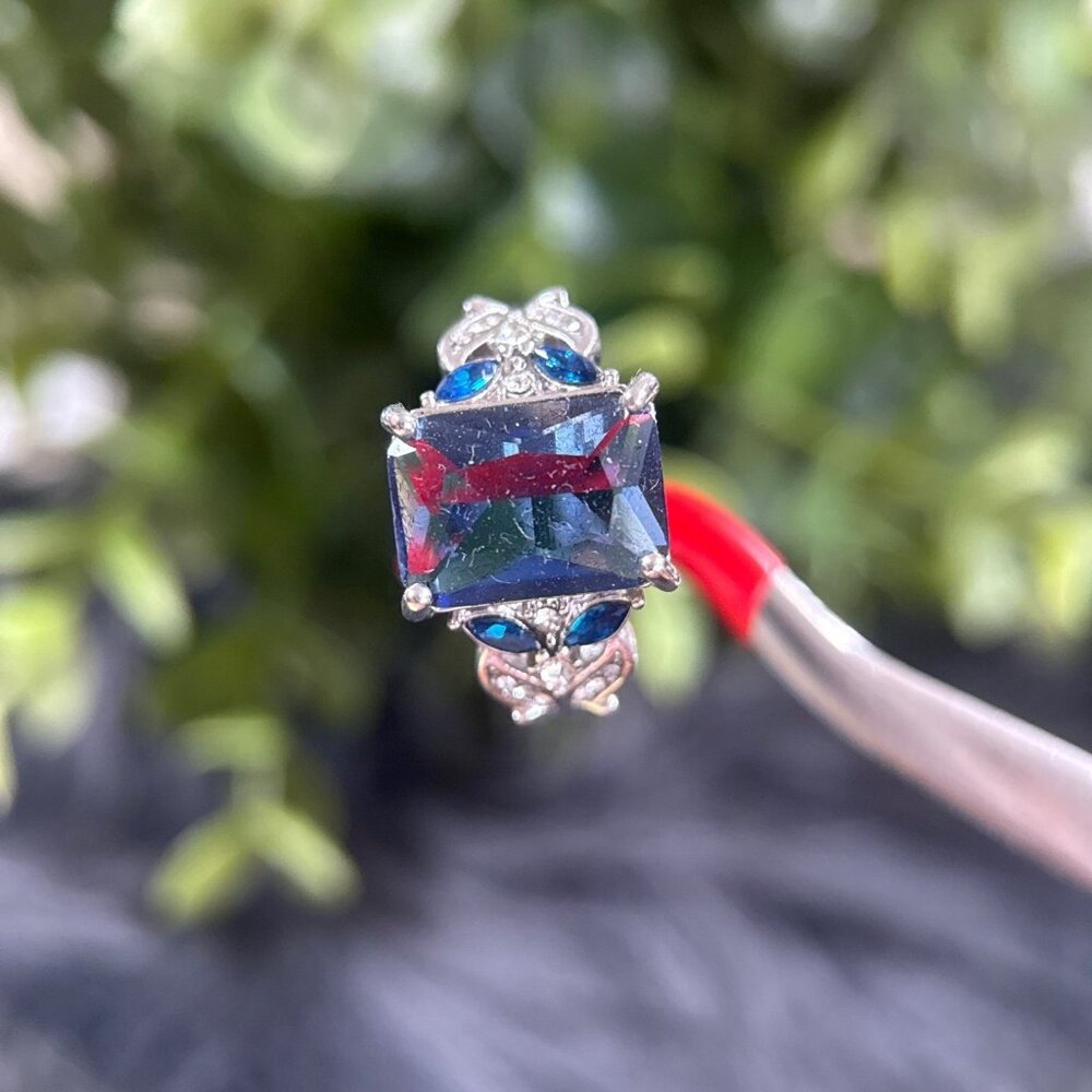 Silver Blue‎ Ring - Picture 2 of 6